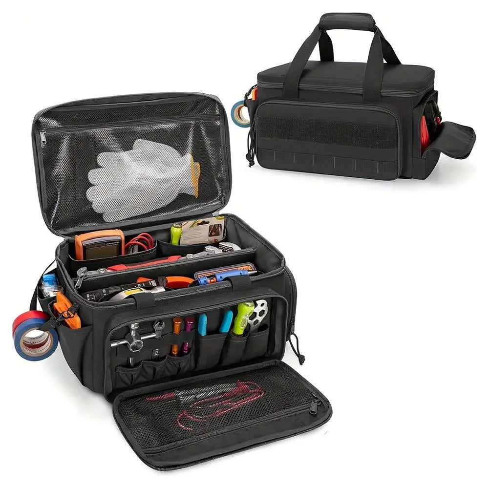 Large Canvas Tool Tote Bag for Electricians & Carpenters