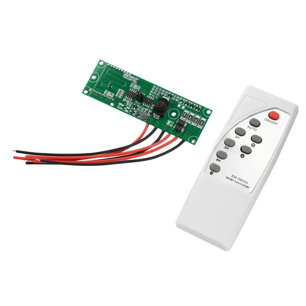 3.2V/3.7V Solar Street Light Control Panel Circuit Board Remote Control Long Bright Automatically Reduce Power Oasis Select