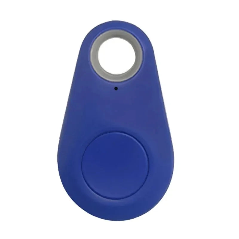 1/2pcs Mini Fashion Smart Dog Pets Bluetooth 4.0 GPS Tracker Anti-lost Alarm Tag Wireless Child Bag Wallet Key Finder Locator Oasis Select Navy blue