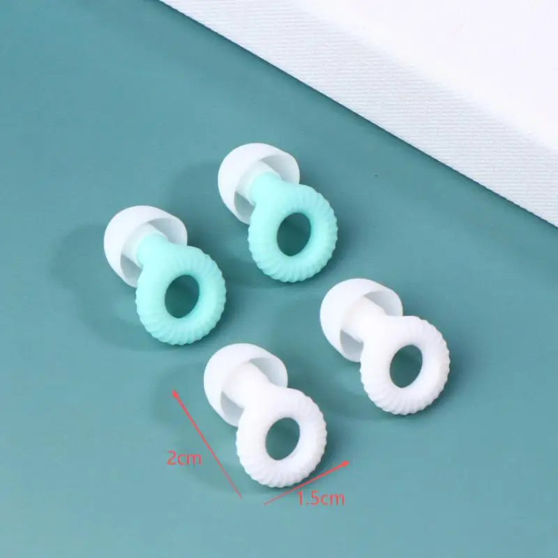1Set Ultra Thin Loop Shape Sleep Aid Earplugs Waterproof Swim Earplug Concert Hearing Protection Reusable Silicone Ear Plug Oasis Select