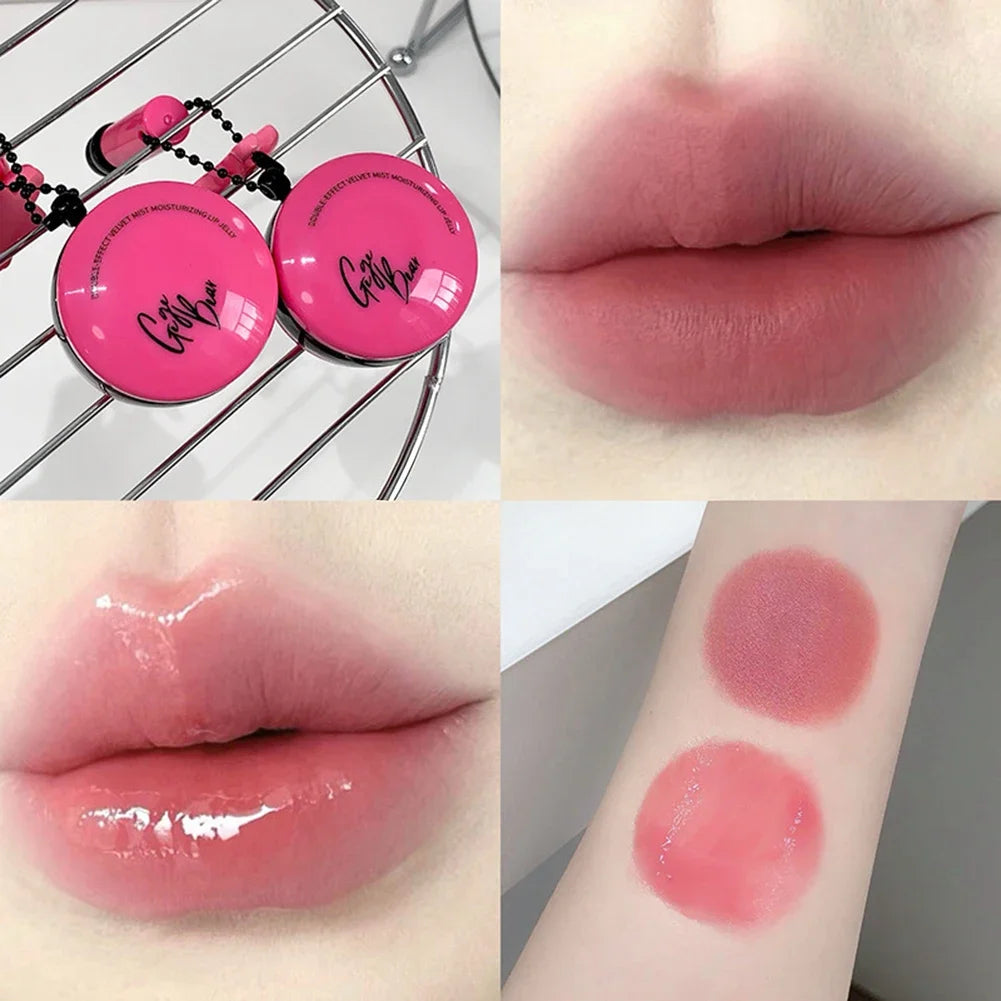 Dual Effect Velvet Matte & Glossy Pendant Lip Glaze, Hydrating Moisture, Perfect for Layering, Brightening Lip Color Oasis Select 02
