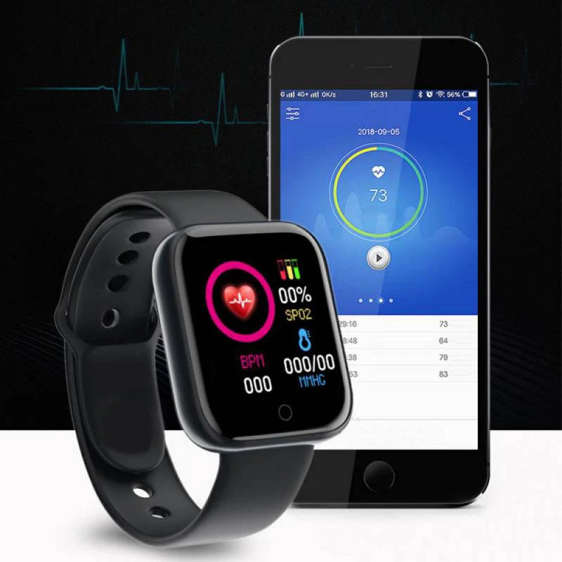 Y68 D20 Smart Watch – Fitness Tracker, Heart Rate & Sleep Monitor