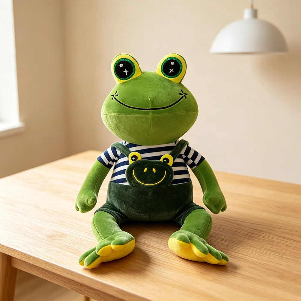 Green Frog Plush Toy – Soft Couple Stuffed Animal Gift 35cm