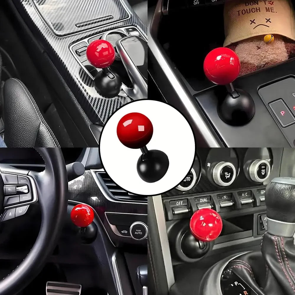 Metal Car Push to Start Button Cover Rocker Car Engine Start Stop Button Joystick for Decorative Accessories Oasis Select