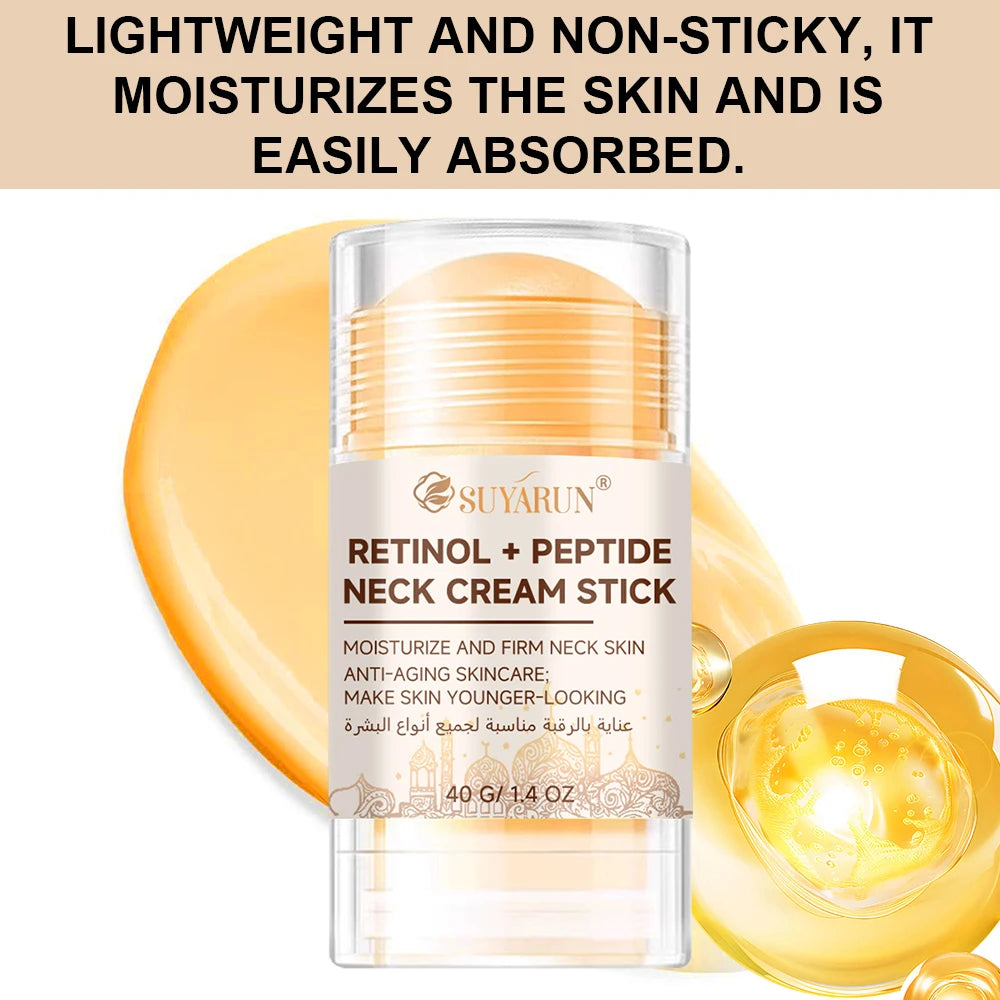 SUYARUN Retinol Peptide Neck Firming Stick | Anti-Aging Neck Firming Cream Oasis Select