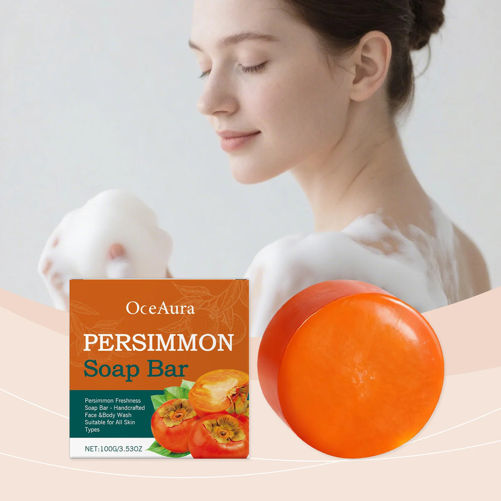 Anti-sagging Persimmon Moisturizing Cleansing Soap Firms Skin Gently Cleanses Body Smooths Skin Daily Moisturizing Soap Oasis Select