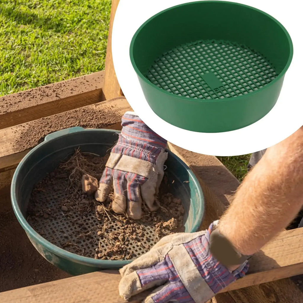 Rock Garden Sieve Round Lightweight Soil Dirt Sifter for Yard Gardening Oasis Select
