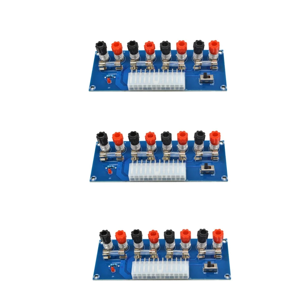 XH-M229 ATX Power Supply Adapter Board, 3.3V 5V 12V Output Terminal Module with On/Off Switch & Fuse for PC Power Supply Oasis Select 3pcs