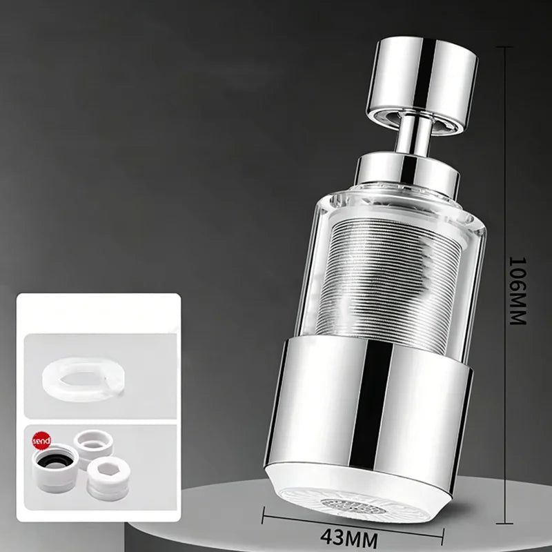 2-Mode Kitchen Faucet Filter & Anti-Splash Nozzle Extender