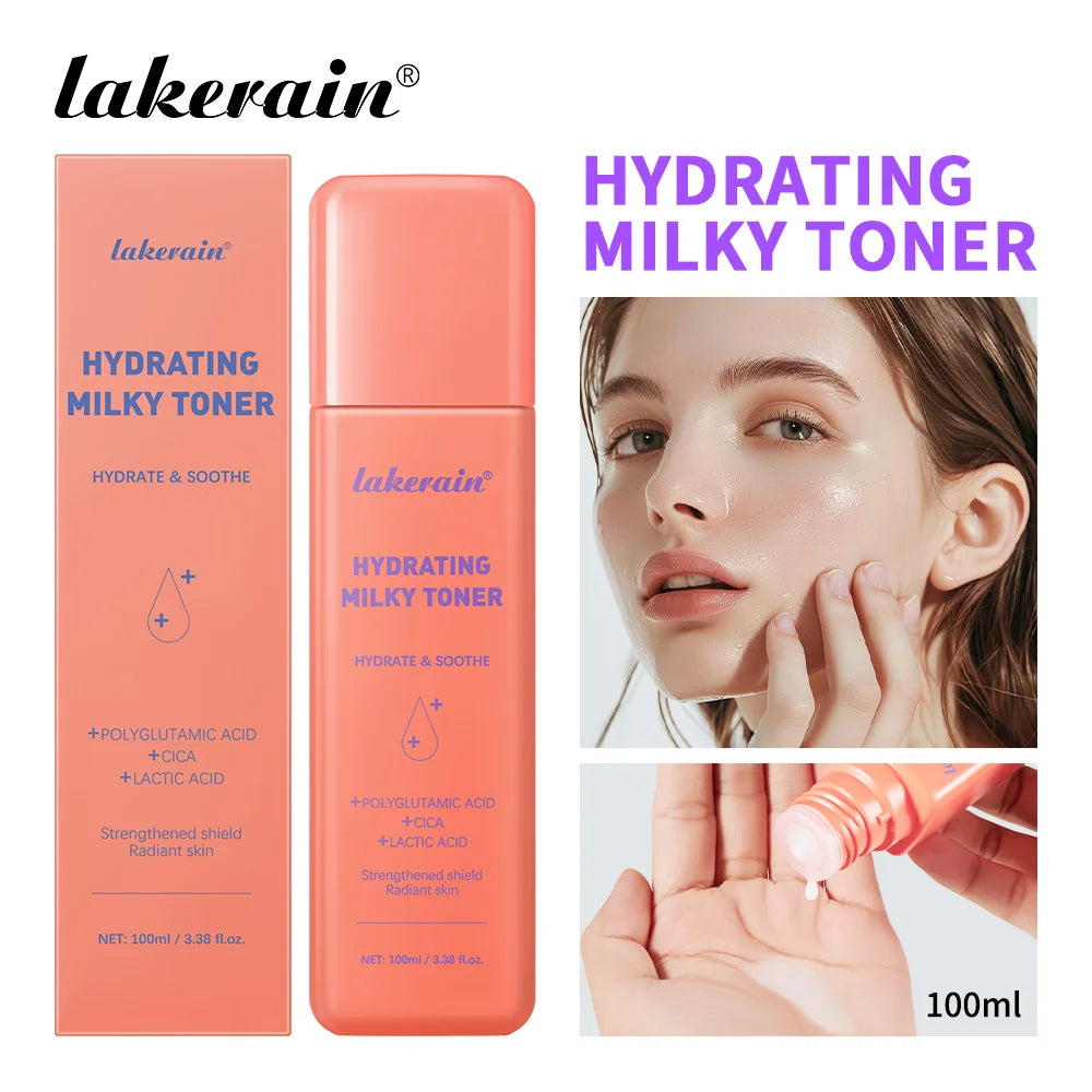 100ml Milk Glow Toner Brightening Skin Toner Powerfully Moisturizes Relieve Dry And Tired Skin Locks Moisture Skin Toner Makeup Oasis Select Color 2