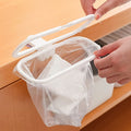 Portable Plastic Garbage Hanging Bag Kitchen Trash Storage Rack Bag Hook Scouring Pad Dry Shelf Holder Kitchen Organzier Oasis Select 2pcs