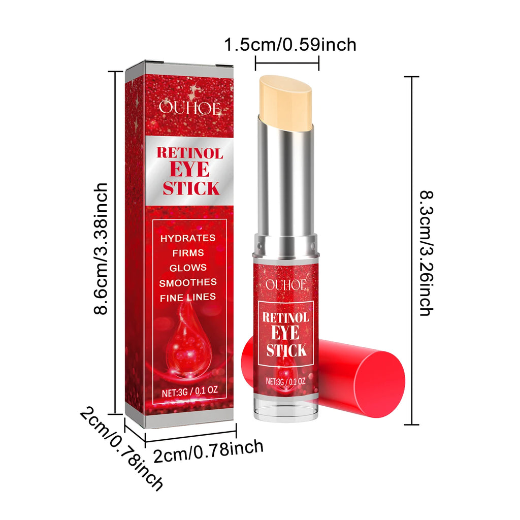 Retinol Eye Cream Stick Lightening Dark Circles Firming Skin Anti-Wrinkle Firming Brightening Eye Repair for Women Eyes Care Oasis Select 3g Boxed