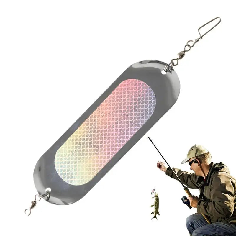 Fishing Flashers for Trolling Salmon Diving Board Salmon Fishing 4.5In Metal Flash Boards 23g Fishing Lures with Lights tool Oasis Select
