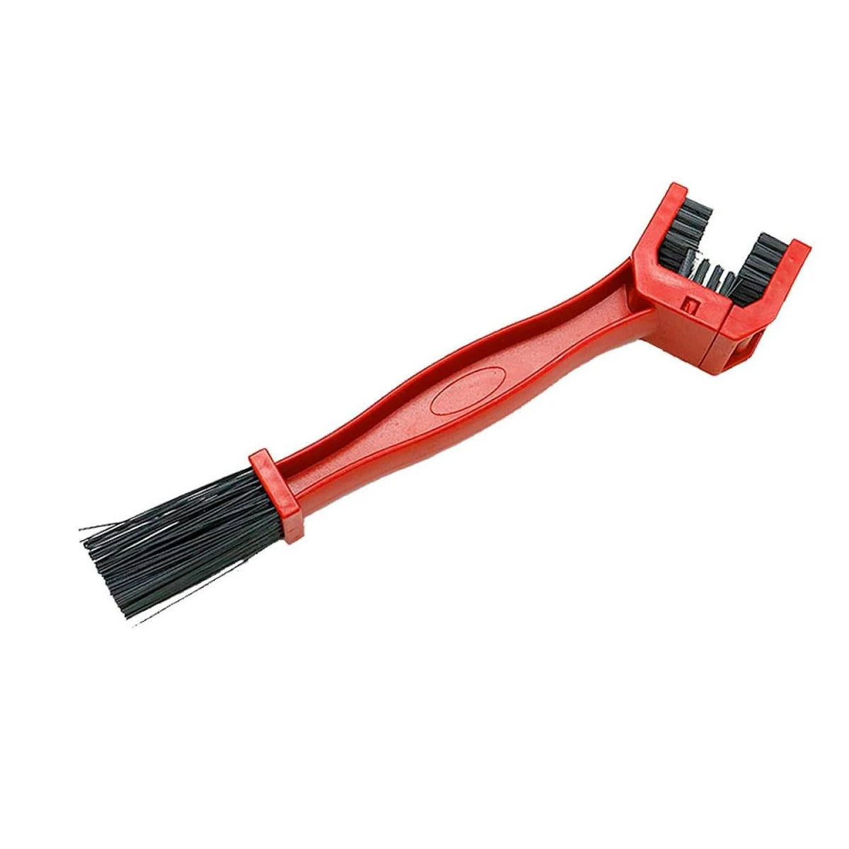Bike Chain Cleaner Motorcycle Chain Brush Double Ended Nylon Bristles Bike Gear Maintenance Easy Scrub Durable Tool Oasis Select Red