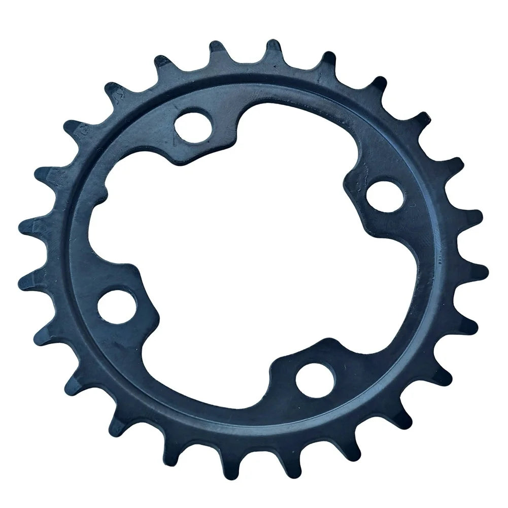 24 Tooth Round Chainring BCD64mm 4 Bolts Black Stainless Steel For 9 10 11 12 Speed Bicycle Crank Oasis Select
