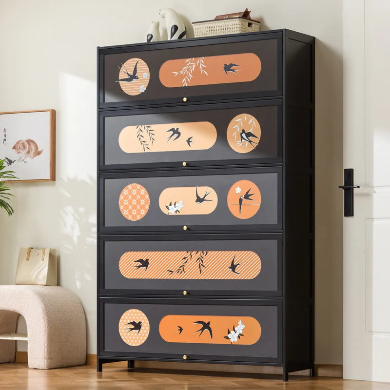 Multi-layer entrance to the home entrance, large-capacity storage storage cabinet integrated against the wall Oasis Select