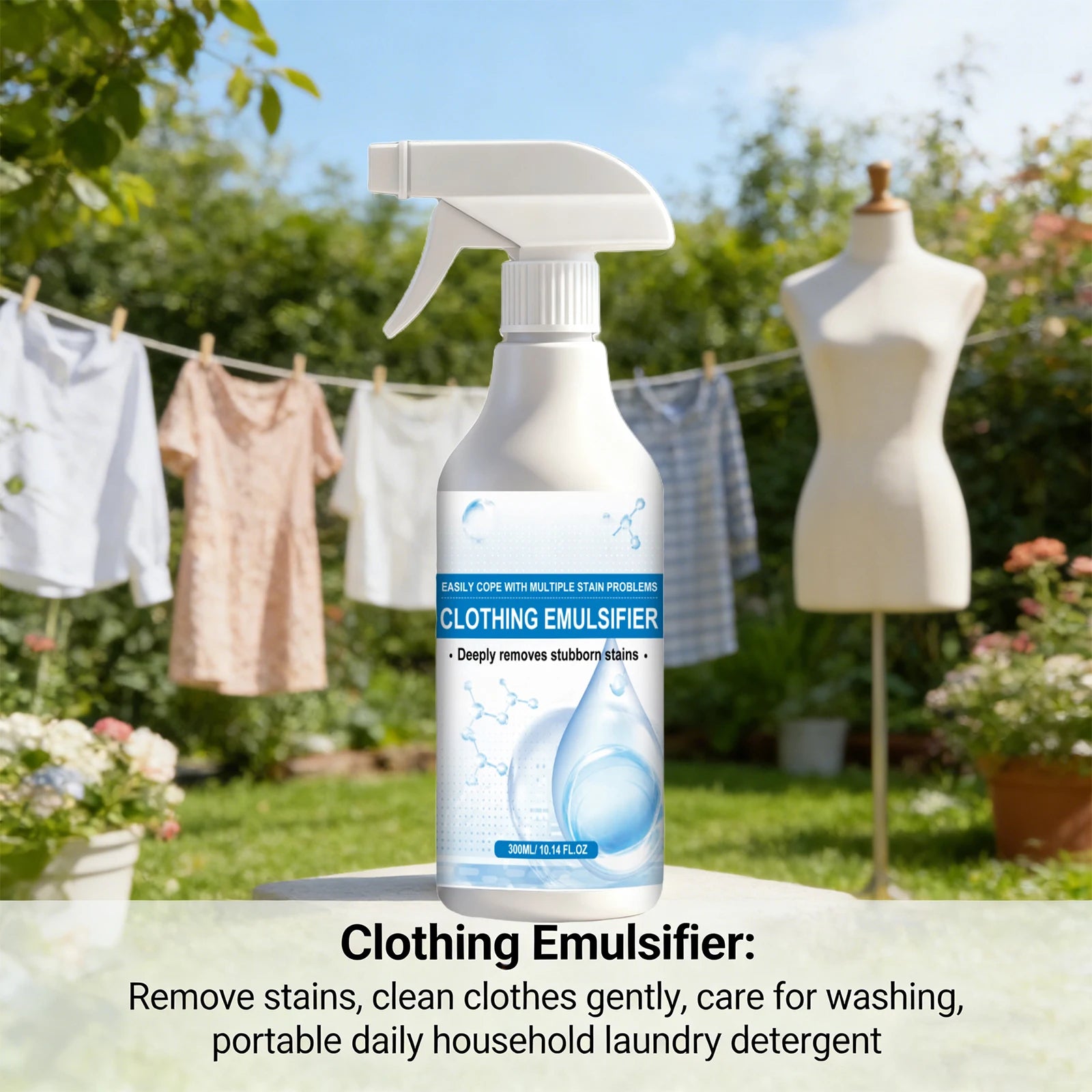 Clothing Emulsifier for Cleaning and Removing Stubborn Stains Fabric Protect Stain Remover Spray Cleaning Essentials Oasis Select