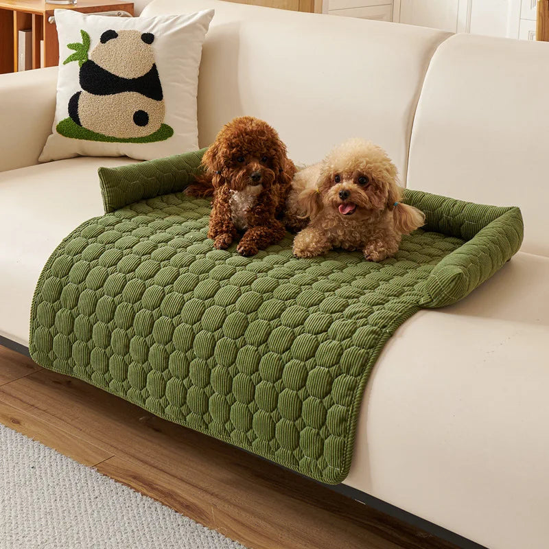 Thickened Pet Sofa Cushion, Anti-cat Scratch Sofa, Anti-slip Pet Bed, Dog Bed and Cat Cushion for Cats and Dogs To Sleep In Oasis Select green 75x75cm