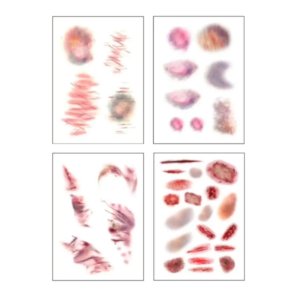 Halloween Wound Scar Temporary Tattoo Stickers – Blood FX