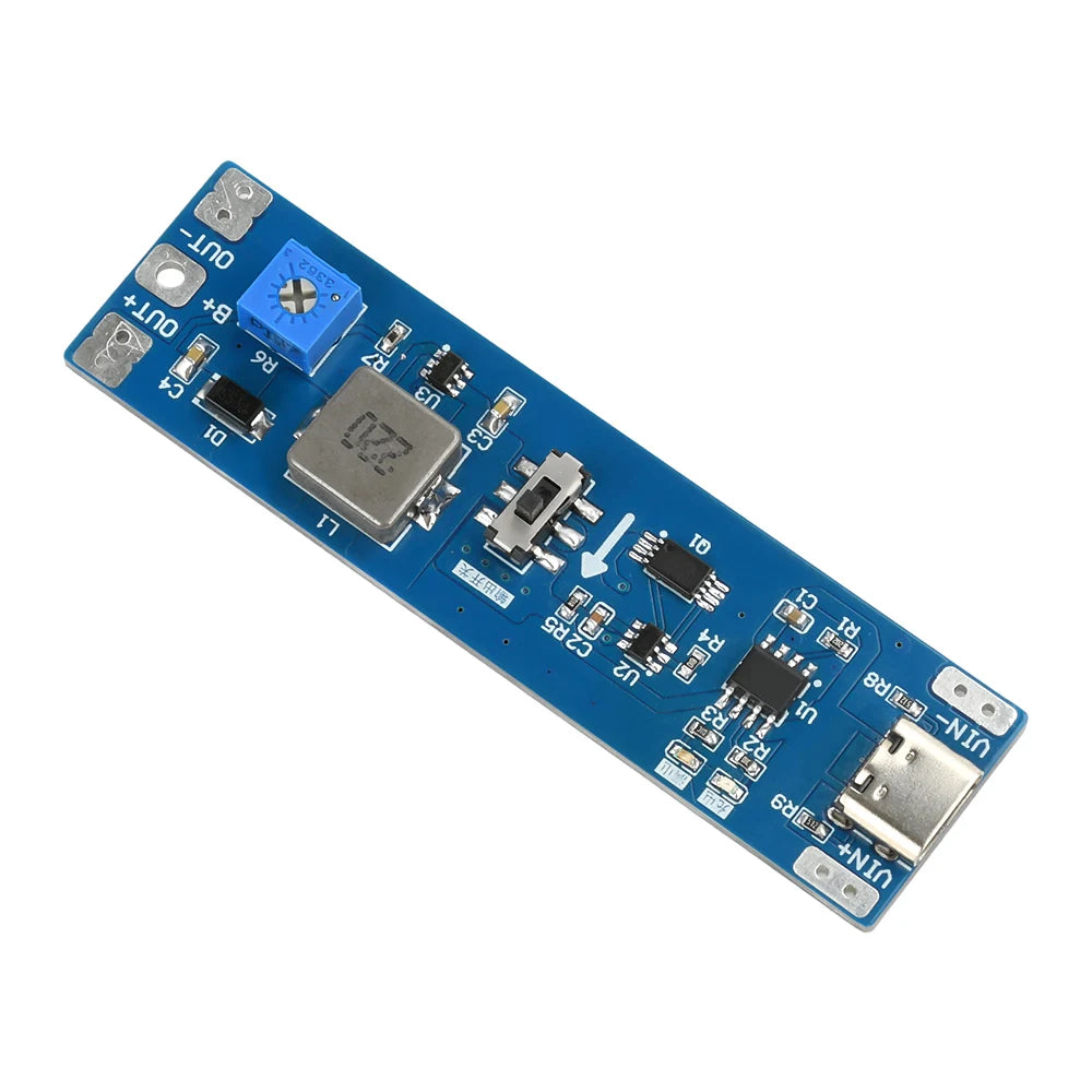 3.7V to 9V 12V 18650 Lithium Battery Boost Step Up Module UPS Uninterruptible Power Supply Module Charge Discharge Integrated Oasis Select Single board