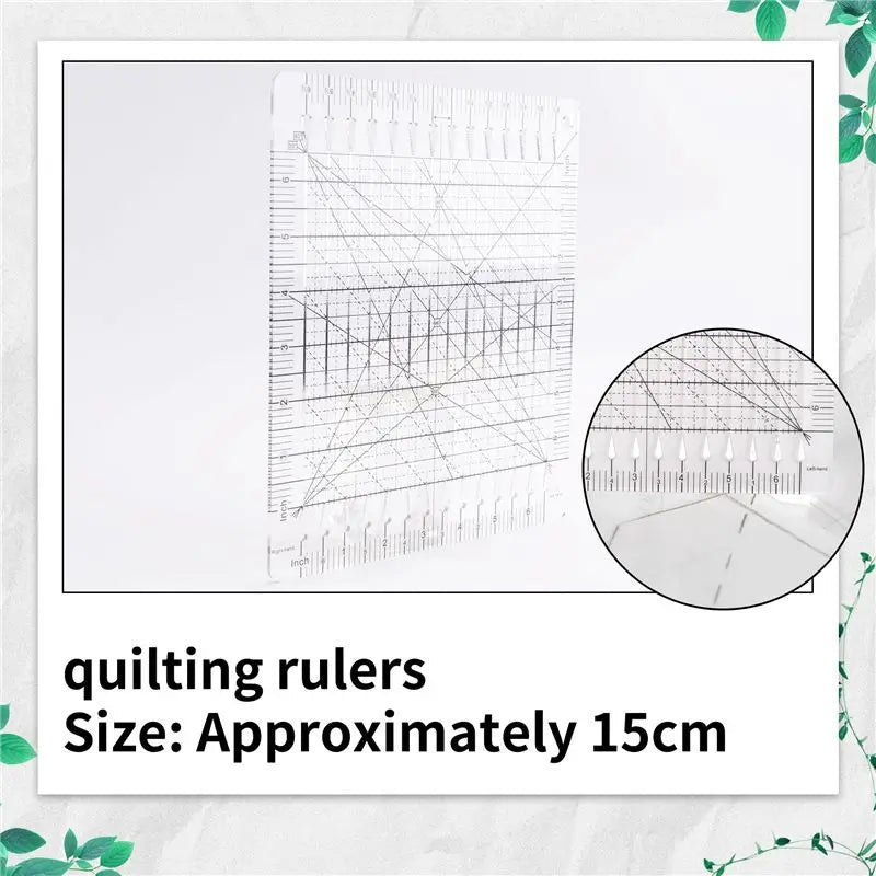 LIKE WISH Sewing Ruler Fabric Cutting Ruler Quilting Supplies Tools Sewing Supplies Fabric Cutter Patchwork Template DIY Oasis Select