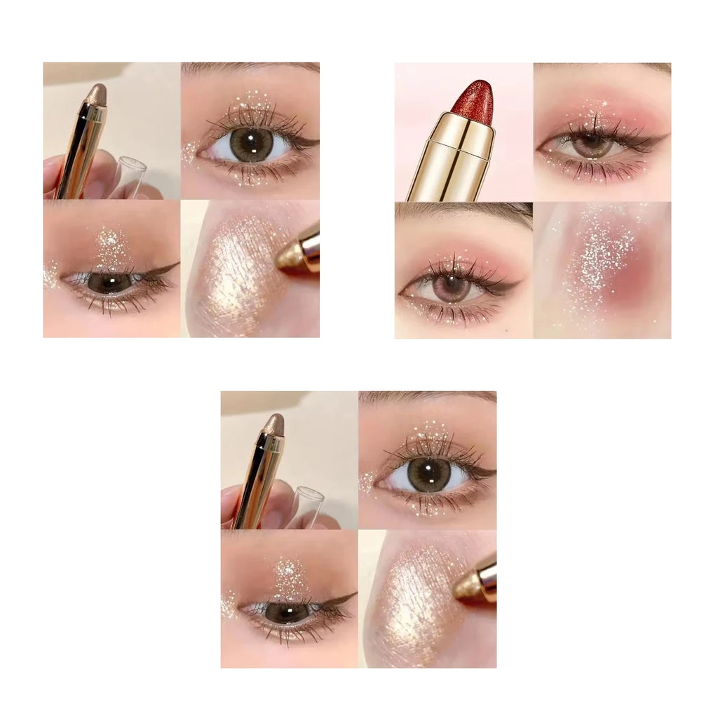 Double-Sided Eyeshadow Stick – Glitter & Matte Highlighter Pen