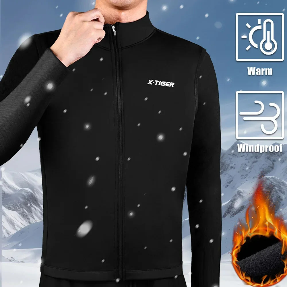 X-TIGER Warm Cycling Vest Windproof Loose Fleece Sleeveless Waistcoat For Mountain Road Bike Wnter Reflective Bicycle vest Oasis Select