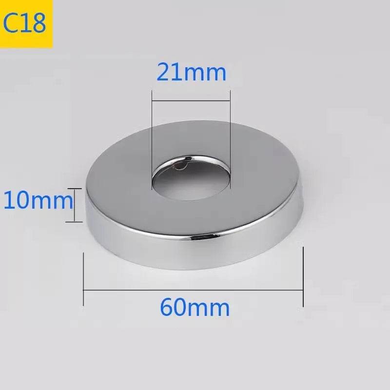 2PCS Stainless Steel Water Pipe Connector 1/2"3/4"1"Faucet Decorative Cover Heighten Valve Panel Shower Kitchen Tap Accessories Oasis Select C18-2pcs
