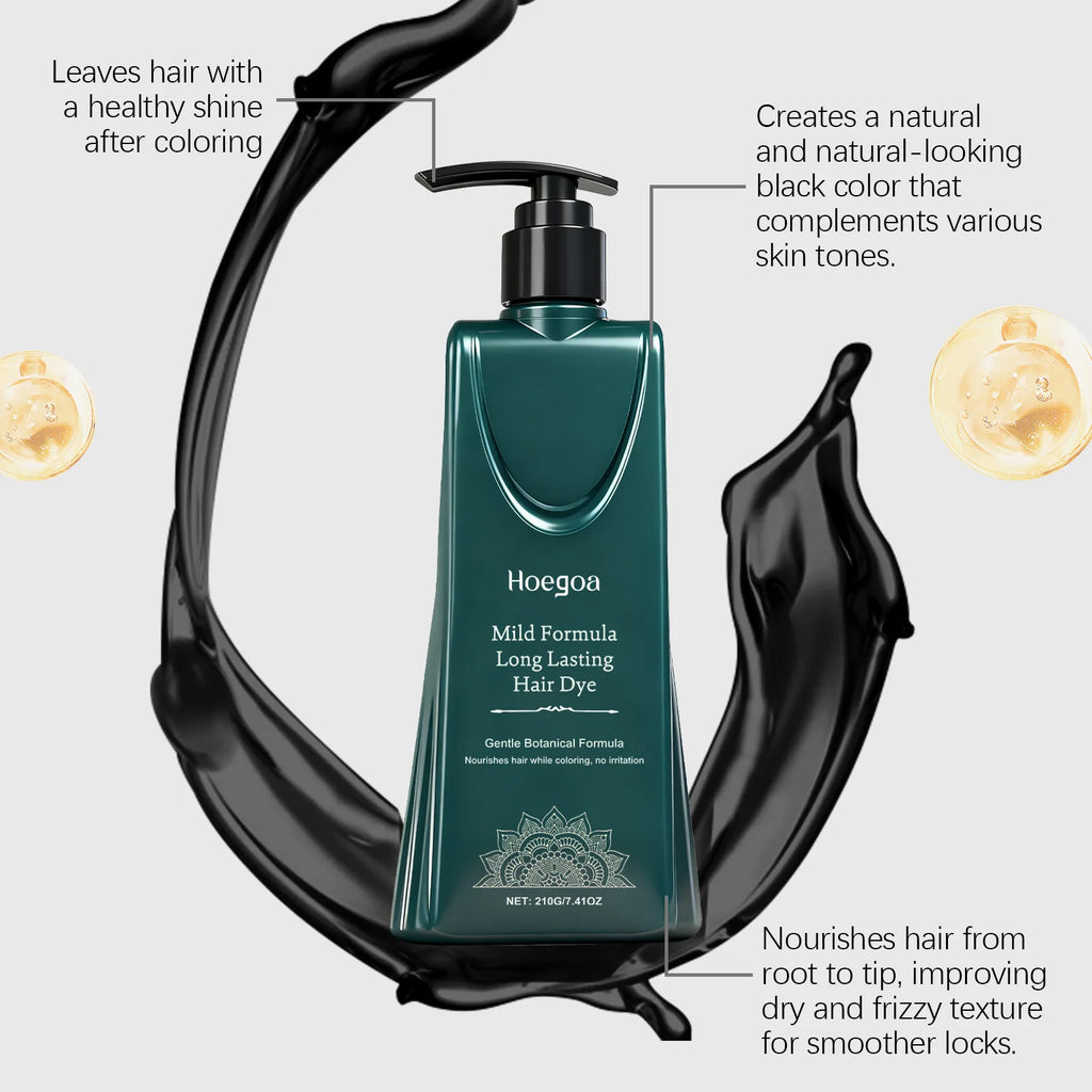 Herbal Hair Darkening Shampoo Hair Coloring Cream for Gray White Hair Coverage Long-Lasting Color Repair Damaged Hair Dyed Care Oasis Select