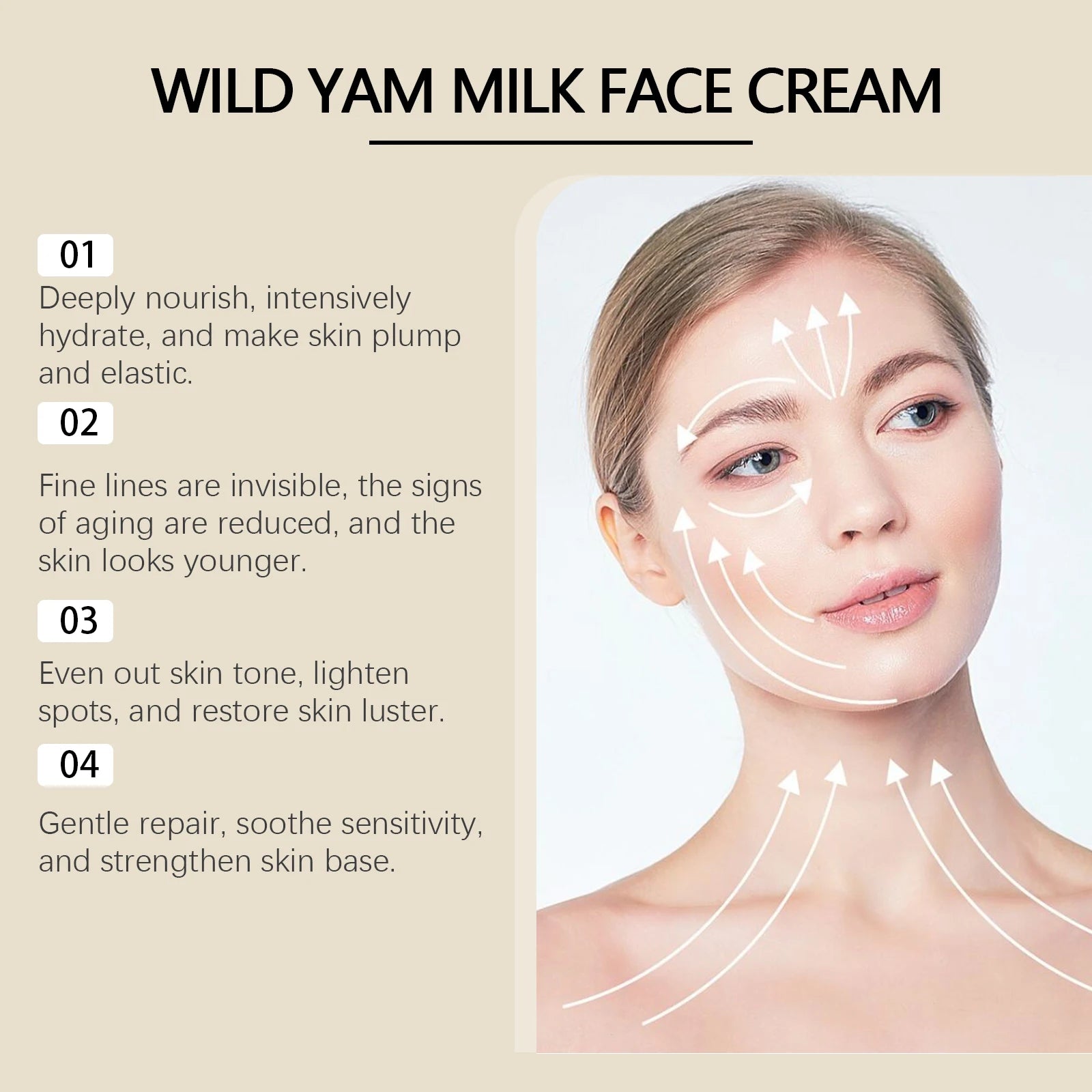 EELHOE Wild Yam Face Cream – Firming & Moisturizing 50g