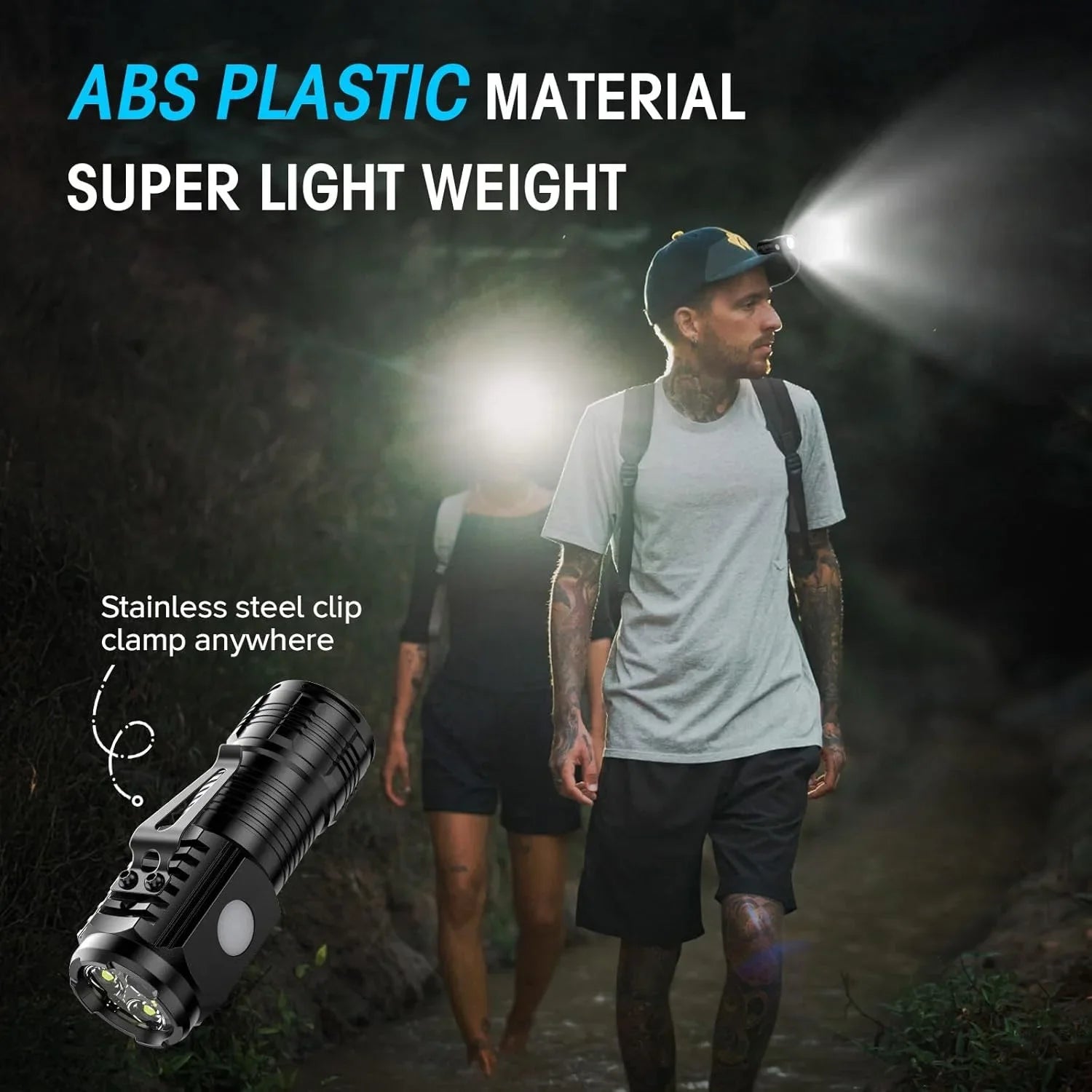 ZHIYU Mini Tactical Flashlight | 3 LED Rechargeable Torch