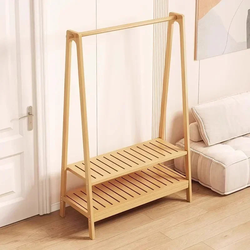 Clothes rack, floor to ceiling, bedroom, household, hanging clothes rack, simple and multifunctional storage rack, clothes rack Oasis Select