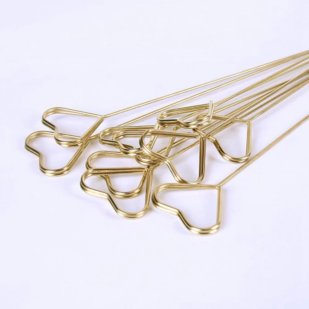 10pcs Heart Message Card Holder Rods | Flower & Party Decor