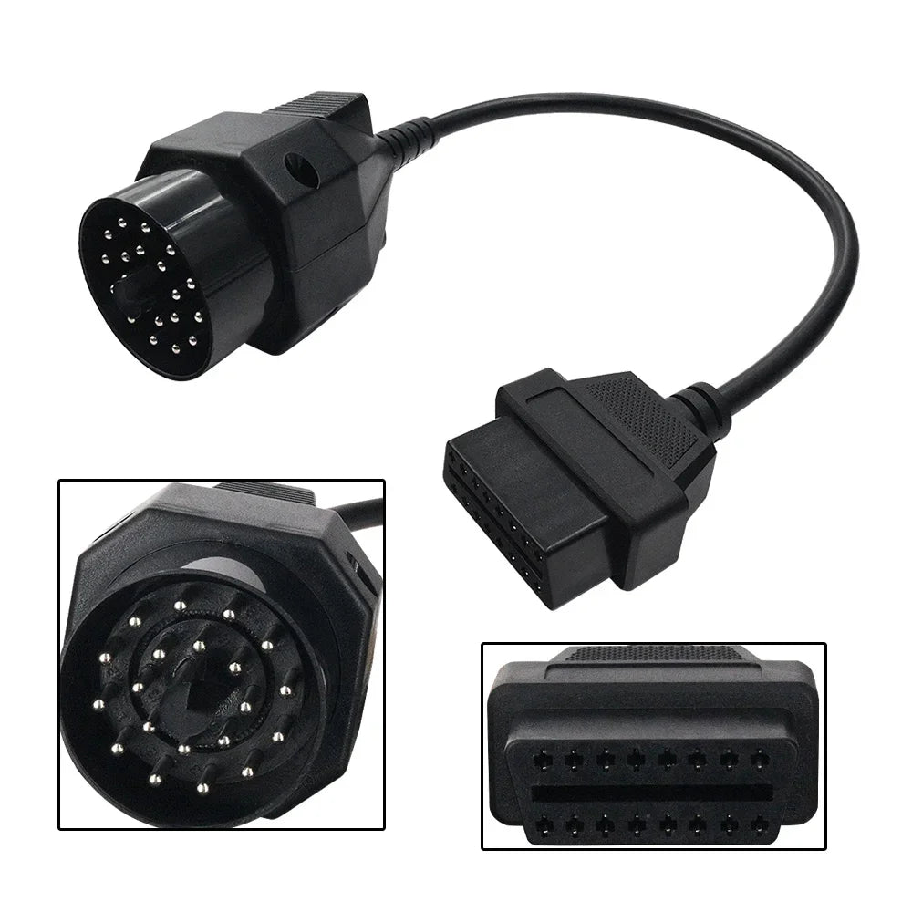 BMW 20-Pin to OBD2 16-Pin Adapter Cable – e36 e39 X5 Z3 Diagnostic Adapter Cable Oasis Select Default Title