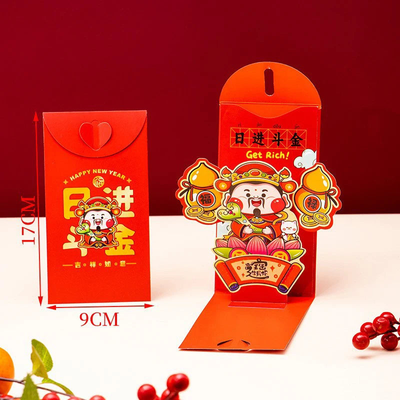 Chinese New Year Red Envelopes Red Pocket Year Of Horse Lucky Money Pockets Spring Festival Gift New Year Eve Hongbao Oasis Select A14