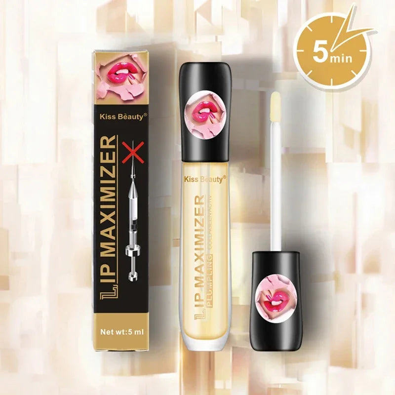 1/2PCS Transparent Lip Gloss Plumping Lip Oil - Moisturizing Repairing Fine Line Reducer Brighten Enhance Lip Serum for Lip Care Oasis Select