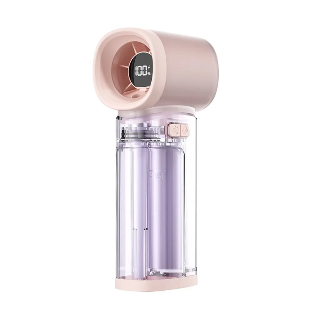 Portable Cooling Spray Fan Durable Water Cooling Mini Cooling Fans Lightweight Low Noise Handheld Misting Fan Oasis Select Pink