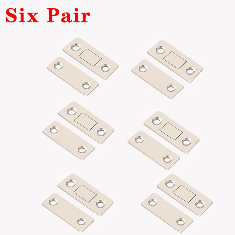 New Magnetic Cabinet Catches Ultra-Thin Door Magnets Stops Invisible Adhesive Drawer Catch Kitchen Closet Door Closer Soft-Catch Oasis Select 6