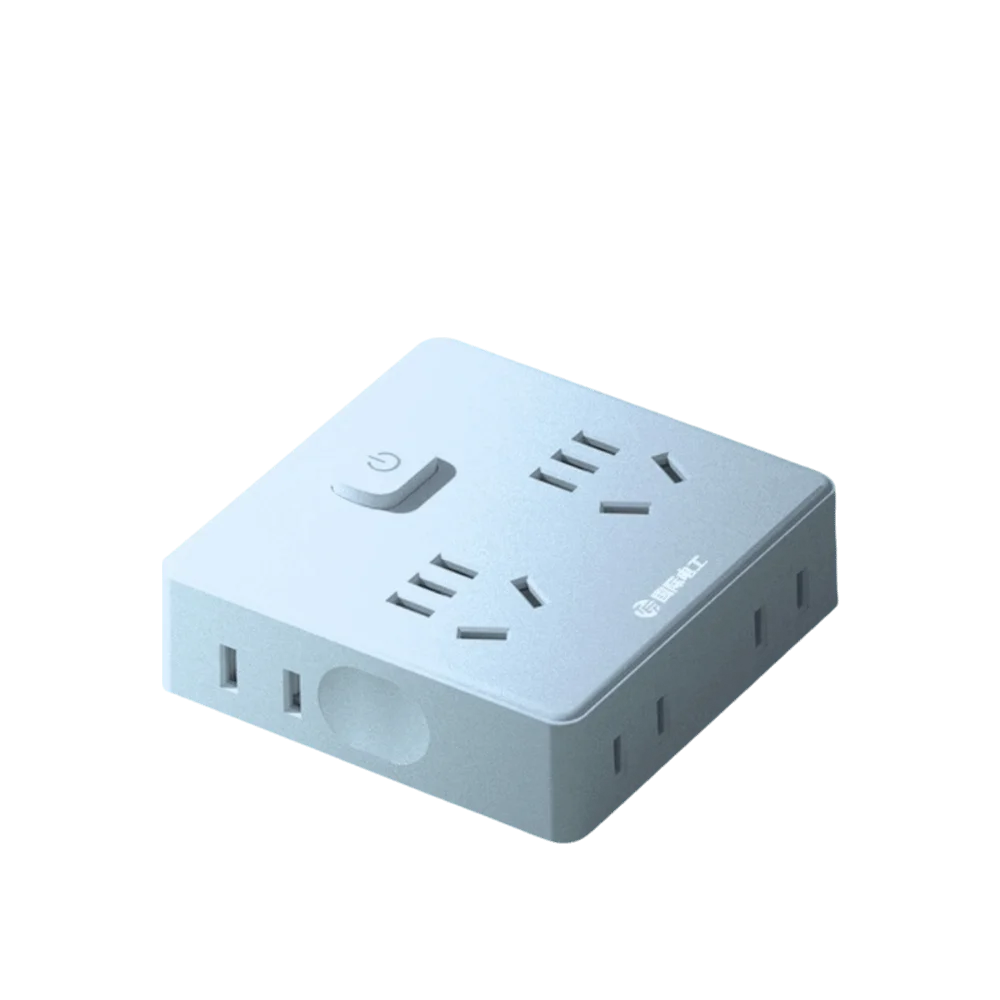 Ultra-Thin Power Strip Flat Plug USB-C Multi-Outlet Expander