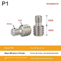 1/4" to 3/8" Male Tripod Screw Mount Adapter | Metal Camera