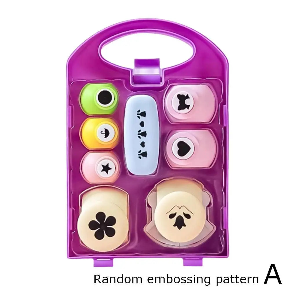 Flower Embossing Punch & Paper Edge Scissors Kit – Kids DIY Craft
