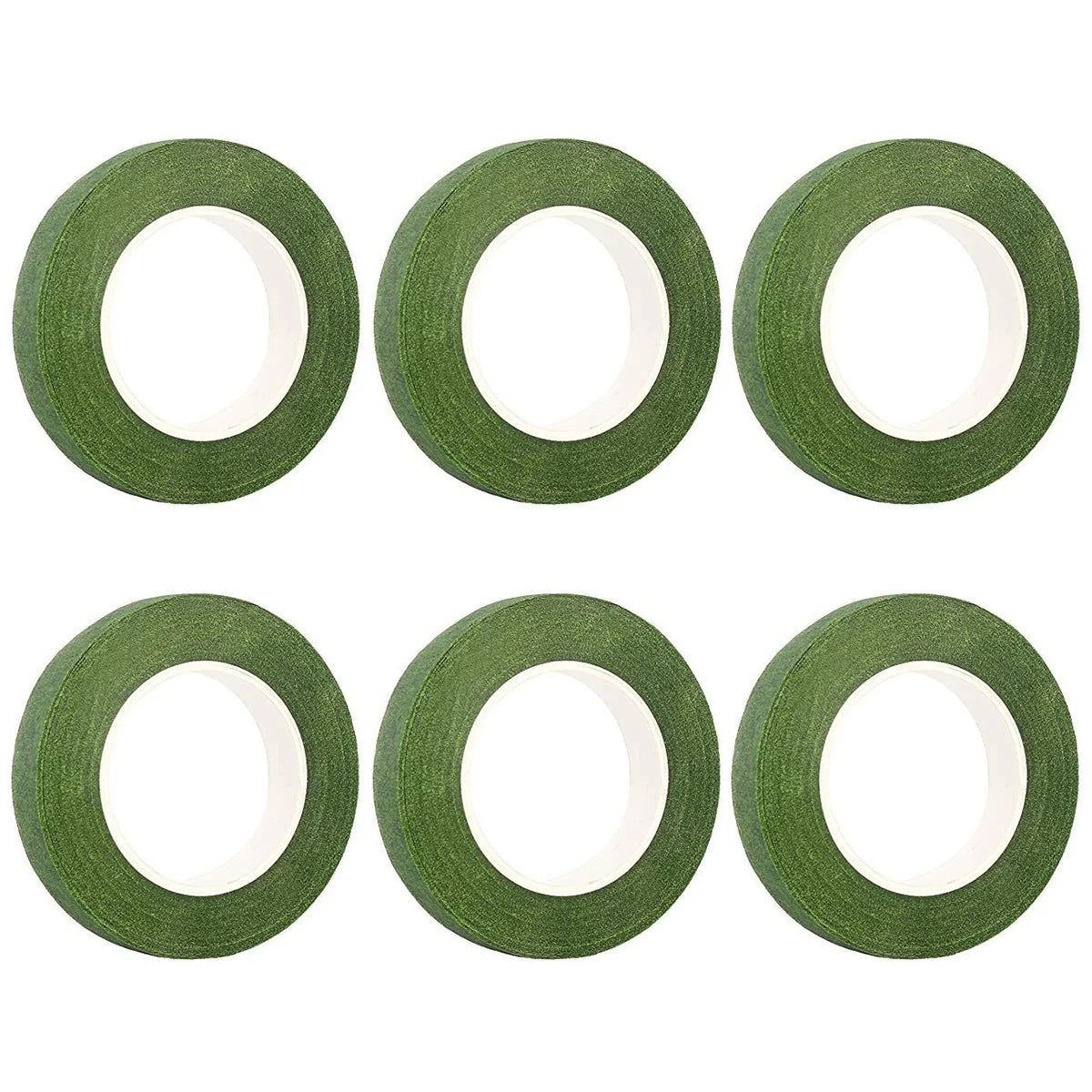 3/6 Rolls Floral Stem Wrap Tape 20 Yards Self-Adhesive Green Tape for Bouquet Making Birthday Wedding Flowers DIY Crafts Oasis Select 6pcs