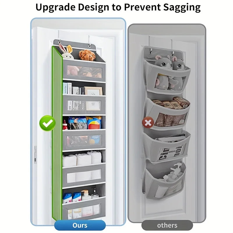 1PC Hanging Storage Bag with Pockets Over The Door Wall Mounted Storage Rack for Household Space Saving Hanging Organizer Home Oasis Select