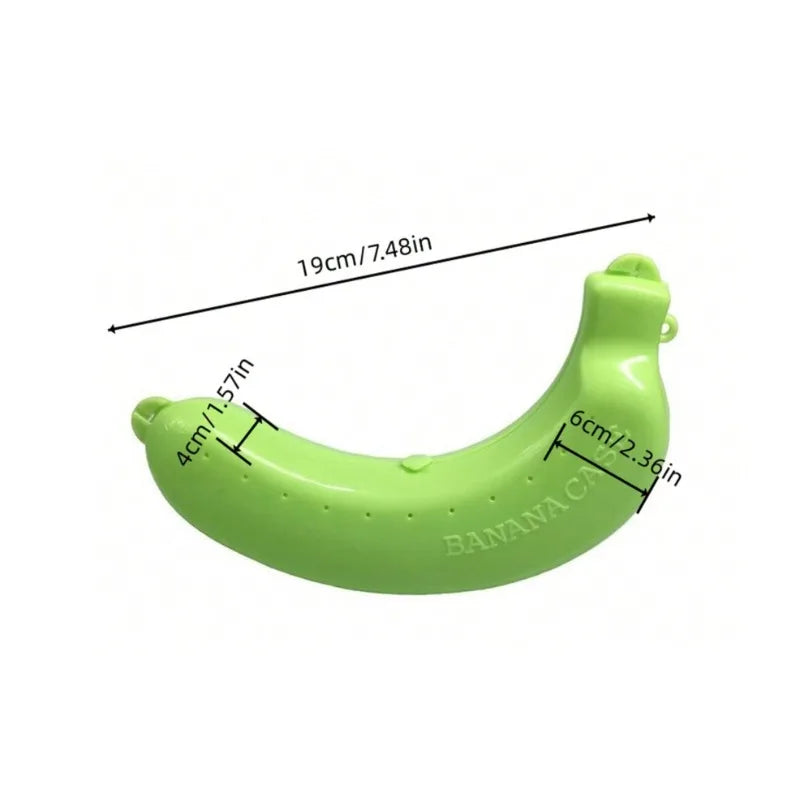 Banana Shaped Storage Box Portable Fruit Protector for School Lunch Outdoor Picnic and Daily Banana Protection Oasis Select