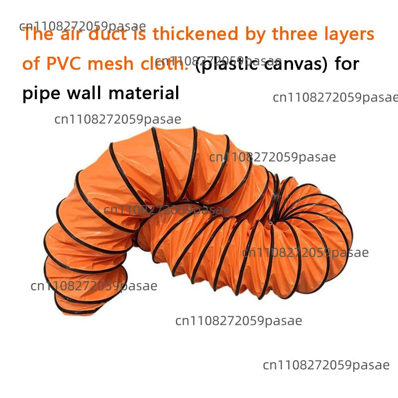 New Telescopic Air Duct Mine Paint Ventilation Pipe High Temperature Resistant PVC Canvas Exhaust Fan Hose Oasis Select
