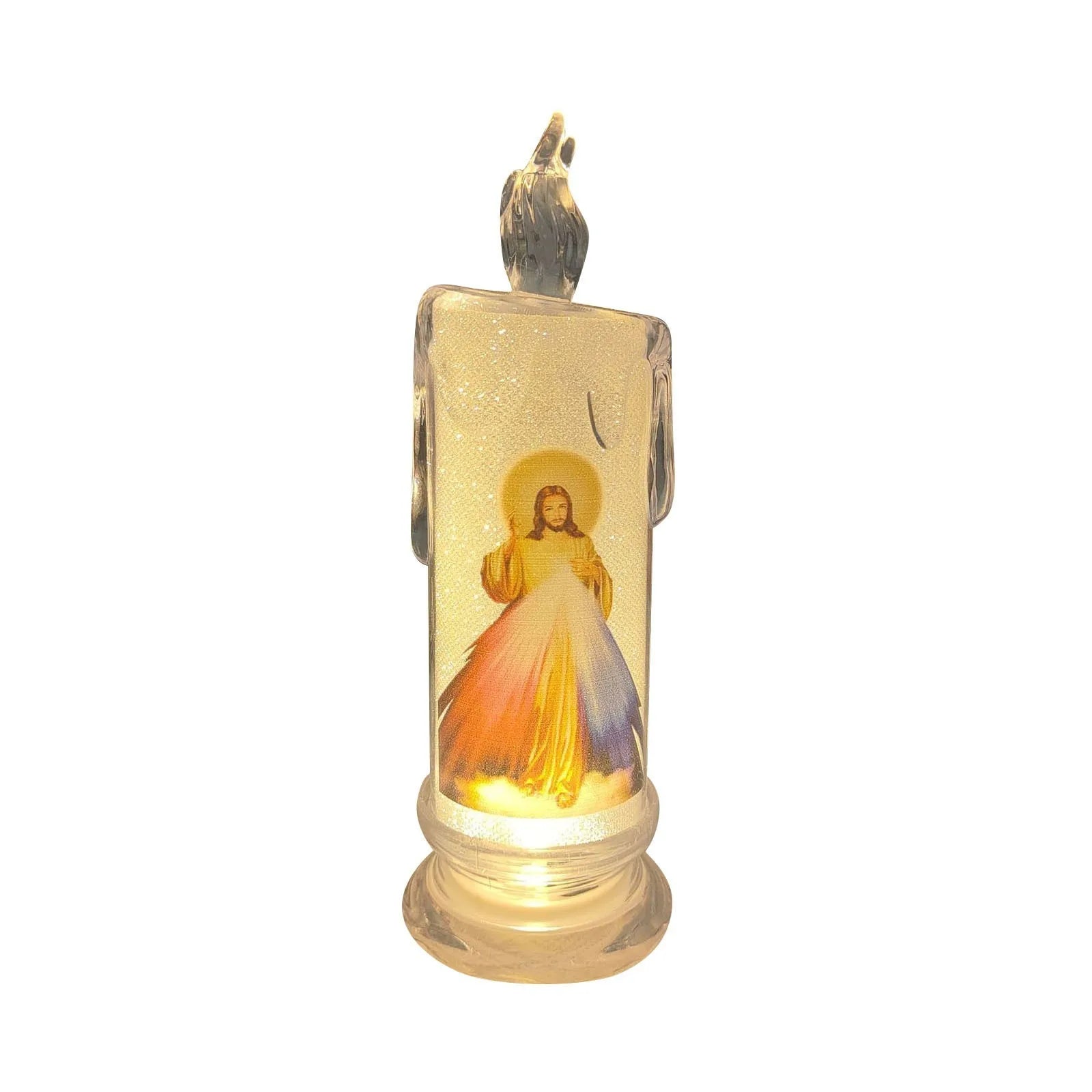 LED Flameless Devotional Prayer Candle – Religious Decor Flameless LED Candle Oasis Select B One Size