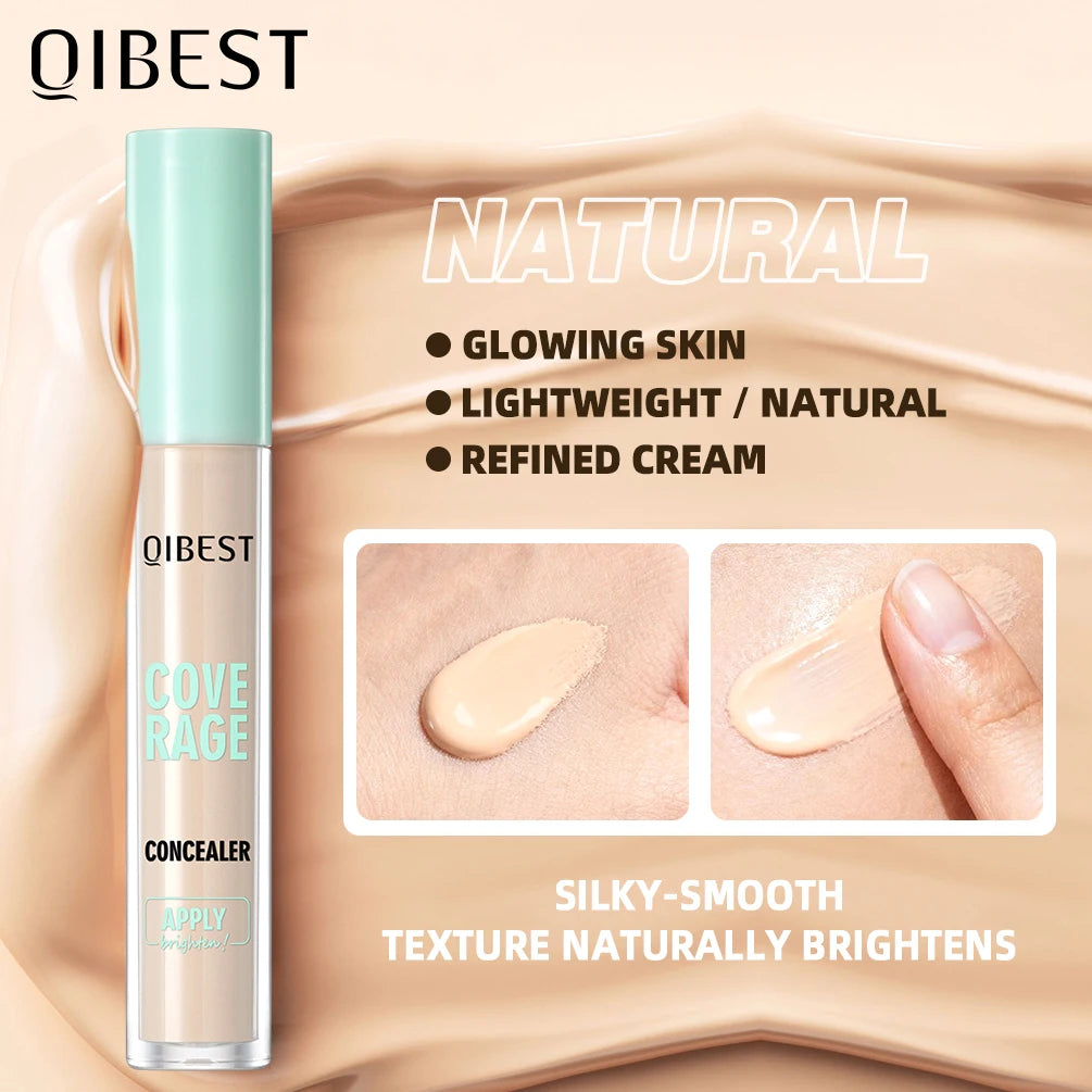 QIBEST Liquid Concealer Foundation – Matte, Full Coverage, Waterproof