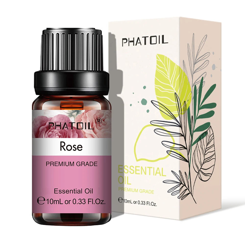 PHATOIL 10ml Pure Natural Essential Oils for Diffuser & Aromatherapy
