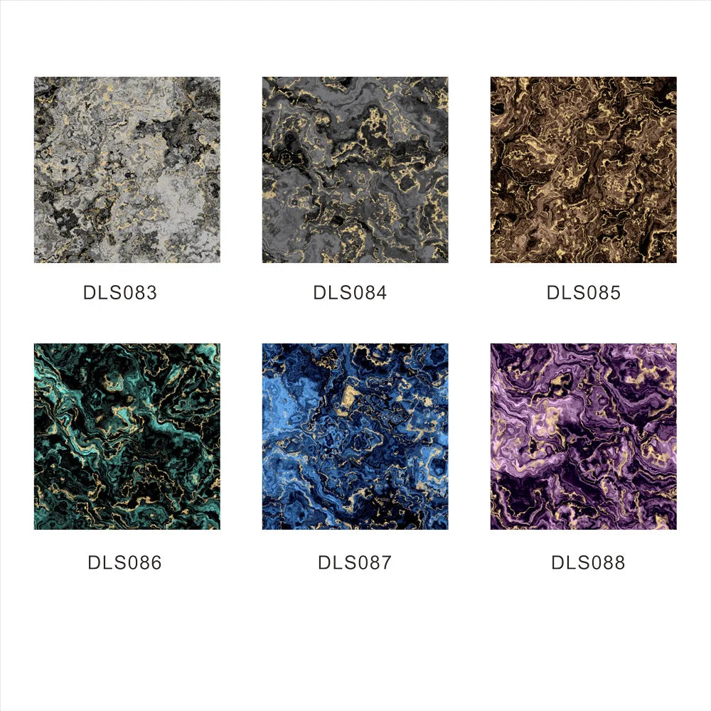 The Thickened Film-coated Crystal Texture Decorative Self-adhesive Paper Wallpaper with Marble-patterned Tiles Wall Stickers Oasis Select