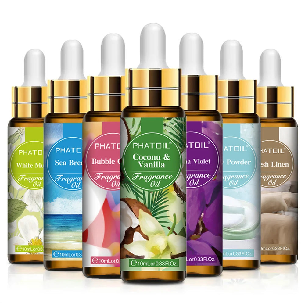 PHATOIL 10ml Fragrance Oil – Strawberry, Coconut & More